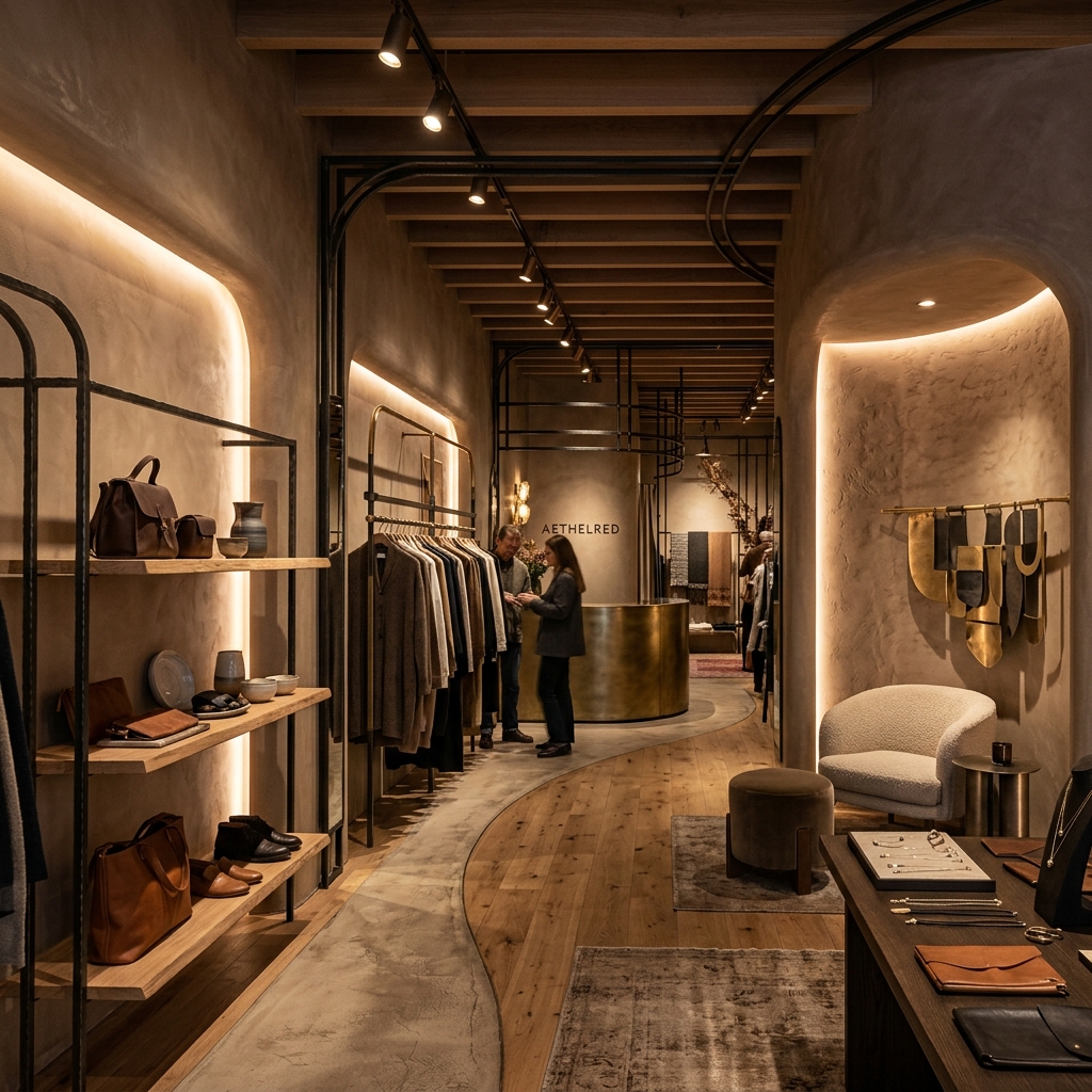 Immersive brick-and-mortar retail interior design